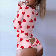 Load image into Gallery viewer, Printed Button Romper With Button Flap