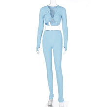 Load image into Gallery viewer, Casual Crop Top & Leggings Set