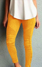 Load image into Gallery viewer, Solid Color Textured Jegging Pants