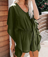 Load image into Gallery viewer, V-Neck High-Waisted Wide Romper