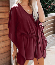 Load image into Gallery viewer, V-Neck High-Waisted Wide Romper