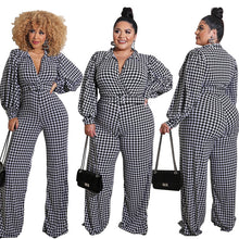 Load image into Gallery viewer, Checked Printed Jumpsuit