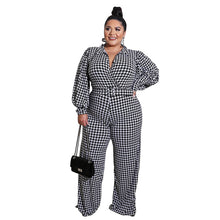 Load image into Gallery viewer, Checked Printed Jumpsuit