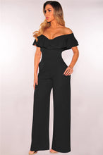 Load image into Gallery viewer, Off The Shoulder Ruffled Jumpsuit