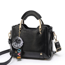 Load image into Gallery viewer, Vintage Squared Handbag with Gold Accents
