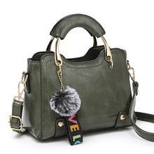 Load image into Gallery viewer, Vintage Squared Handbag with Gold Accents