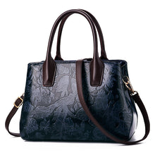 Load image into Gallery viewer, Leaf Embossed Zippered Handbag