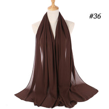 Load image into Gallery viewer, Chiffon Solid Color Scarves