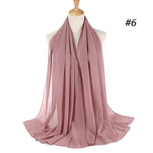 Load image into Gallery viewer, Chiffon Solid Color Scarves