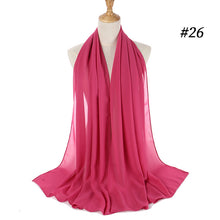 Load image into Gallery viewer, Chiffon Solid Color Scarves