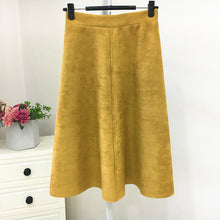 Load image into Gallery viewer, Brushed Velour High Waisted Skirt