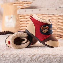 Load image into Gallery viewer, Velour Bear Accented Shoes