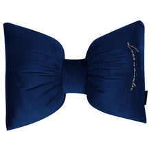 Load image into Gallery viewer, Velvet Bow Tie Accent Pillow