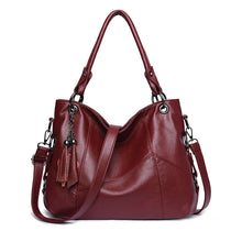 Load image into Gallery viewer, Large Soft Tasseled Handbag