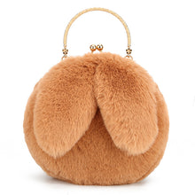 Load image into Gallery viewer, Plush Bunny Ear Handbag