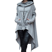 Load image into Gallery viewer, Irregular Hemmed Hooded Cape
