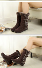Load image into Gallery viewer, Snow Boots Mid-calf Faux Fur Plush Winter Women Boots