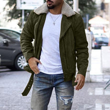 Load image into Gallery viewer, Fleeced Collared Zippered Jacket