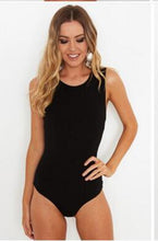 Load image into Gallery viewer, Strappy Back Solid Color Bodysuit