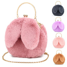 Load image into Gallery viewer, Plush Bunny Ear Handbag