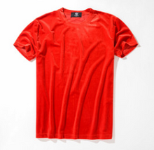 Load image into Gallery viewer, Velour Short-Sleeved T-shirt