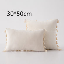 Load image into Gallery viewer, Tassel velvet sofa pillowcase