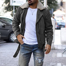 Load image into Gallery viewer, Fleeced Collared Zippered Jacket