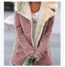 Load image into Gallery viewer, Buttoned Fur Lined Winter Coat