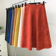 Load image into Gallery viewer, Brushed Velour High Waisted Skirt