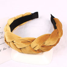 Load image into Gallery viewer, Braided Velvet Headband