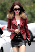 Load image into Gallery viewer, Fitted Casual Fur Collar Jacket