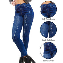 Load image into Gallery viewer, Denim Printed Leggings