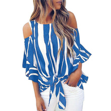 Load image into Gallery viewer, Vertical Striped Loose Casual Blouse