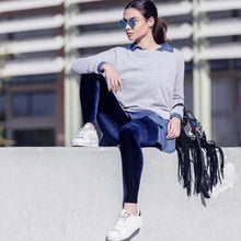 Load image into Gallery viewer, Velvet Bell Bottom Trousers