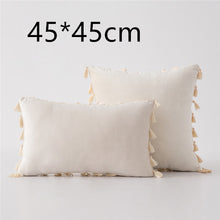 Load image into Gallery viewer, Tassel velvet sofa pillowcase