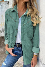 Load image into Gallery viewer, Rivet Accented Pocket Shirt
