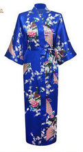 Load image into Gallery viewer, Japanese Satin Peacock Robe
