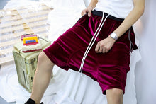 Load image into Gallery viewer, Velour Relaxed Athletic Shorts