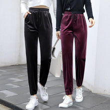 Load image into Gallery viewer, Velour Casual Warm Trousers