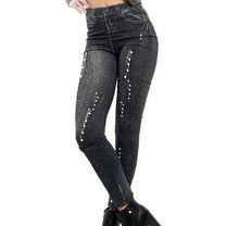 Load image into Gallery viewer, Denim Printed Leggings