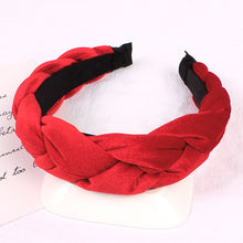 Load image into Gallery viewer, Braided Velvet Headband