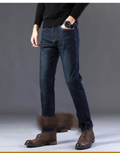 Load image into Gallery viewer, Fleeced Lined Denim Pants