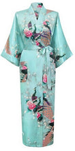 Load image into Gallery viewer, Japanese Satin Peacock Robe