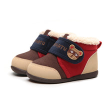 Load image into Gallery viewer, Velour Bear Accented Shoes