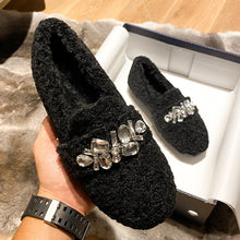 Load image into Gallery viewer, Lambs Wool Comfy Flat Shoes