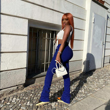 Load image into Gallery viewer, High-Waisted, Bottom Piled Jogger Pants