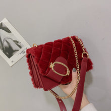 Load image into Gallery viewer, Plush Messenger Shoulder Bag