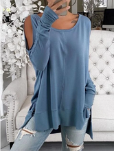 Load image into Gallery viewer, Pullover Loose long Solid Color Top
