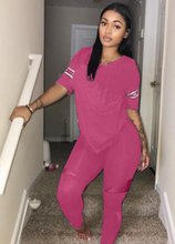 Load image into Gallery viewer, Shredded Short Sleeve T Shirt + Pants Set