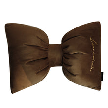 Load image into Gallery viewer, Velvet Bow Tie Accent Pillow